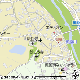 熊本県上益城郡御船町滝川1053-1周辺の地図