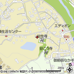 熊本県上益城郡御船町滝川1055-3周辺の地図