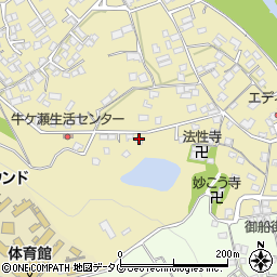 熊本県上益城郡御船町滝川1614周辺の地図