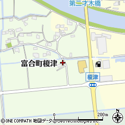 熊本県熊本市南区富合町榎津27周辺の地図