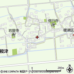 熊本県熊本市南区富合町榎津1036-2周辺の地図