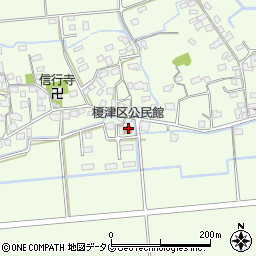 榎津区公民館周辺の地図