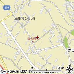 熊本県上益城郡御船町滝川1435-4周辺の地図