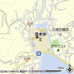 長崎市立茂木中学校周辺の地図