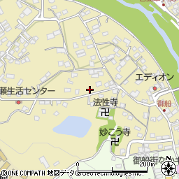 熊本県上益城郡御船町滝川1069周辺の地図