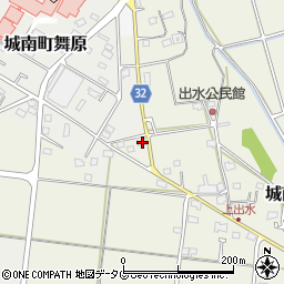 熊本県熊本市南区城南町出水1013周辺の地図