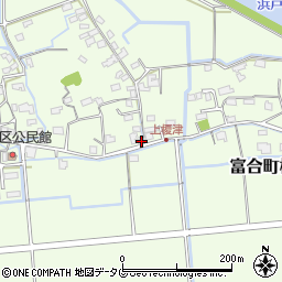 熊本県熊本市南区富合町榎津1208-1周辺の地図