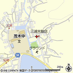 三浦米穀店周辺の地図