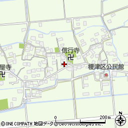 熊本県熊本市南区富合町榎津1052-1周辺の地図
