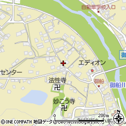 熊本県上益城郡御船町滝川931周辺の地図
