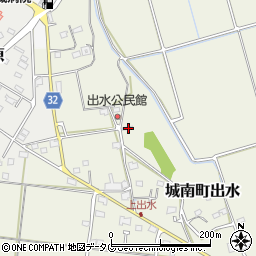 熊本県熊本市南区城南町出水853周辺の地図