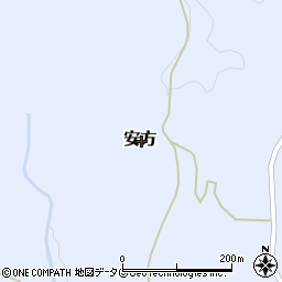 熊本県上益城郡山都町安方周辺の地図