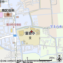 熊本市立富合小学校周辺の地図