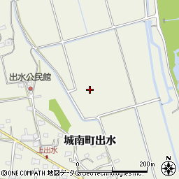 熊本県熊本市南区城南町出水周辺の地図