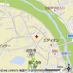 熊本県上益城郡御船町滝川934周辺の地図