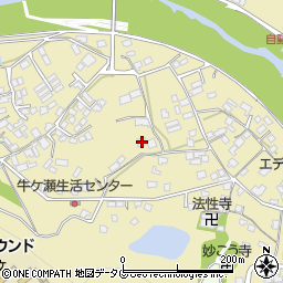 熊本県上益城郡御船町滝川1102周辺の地図