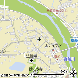 熊本県上益城郡御船町滝川934-2周辺の地図