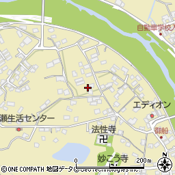 熊本県上益城郡御船町滝川923周辺の地図
