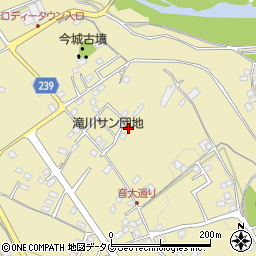 熊本県上益城郡御船町滝川1398-33周辺の地図