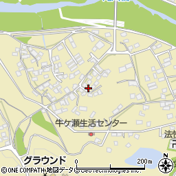 熊本県上益城郡御船町滝川1141-5周辺の地図