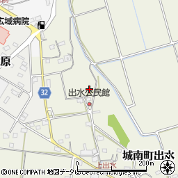 熊本県熊本市南区城南町出水876周辺の地図