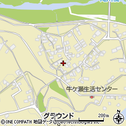 熊本県上益城郡御船町滝川1216周辺の地図