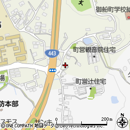 熊本県上益城郡御船町木倉1369周辺の地図