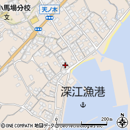 長崎県南島原市深江町丙123-2周辺の地図