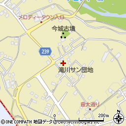 熊本県上益城郡御船町滝川1387-10周辺の地図