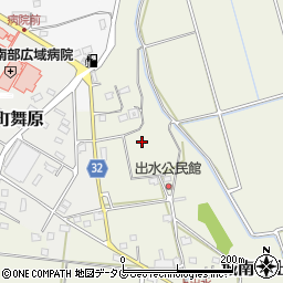 熊本県熊本市南区城南町出水886周辺の地図