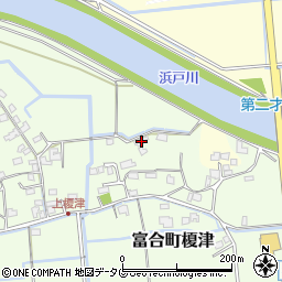 熊本県熊本市南区富合町榎津1346-2周辺の地図