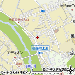 熊本県上益城郡御船町滝川79周辺の地図