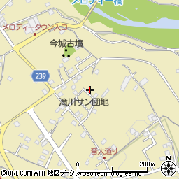 熊本県上益城郡御船町滝川1398周辺の地図