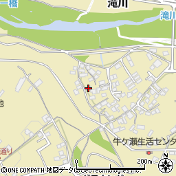 熊本県上益城郡御船町滝川1224周辺の地図