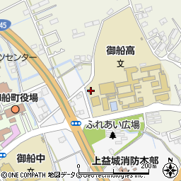 熊本県上益城郡御船町木倉1280周辺の地図