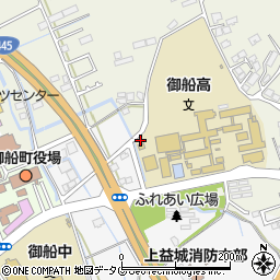 熊本県上益城郡御船町木倉1279周辺の地図