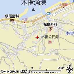 長崎県雲仙市小浜町北木指周辺の地図