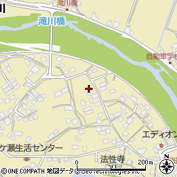 熊本県上益城郡御船町滝川894周辺の地図