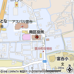 熊本県熊本市南区周辺の地図