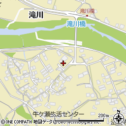 熊本県上益城郡御船町滝川1175周辺の地図
