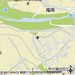 熊本県上益城郡御船町滝川1232周辺の地図