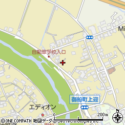 熊本県上益城郡御船町滝川129-2周辺の地図