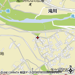 熊本県上益城郡御船町滝川1229周辺の地図