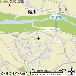 熊本県上益城郡御船町滝川1190-2周辺の地図