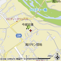 熊本県上益城郡御船町滝川1382周辺の地図