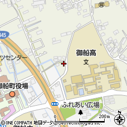 熊本県上益城郡御船町木倉1276周辺の地図