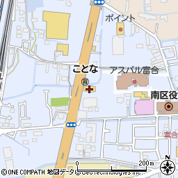 カラオケクラブダム　熊本南店周辺の地図