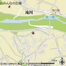 熊本県上益城郡御船町滝川1190周辺の地図