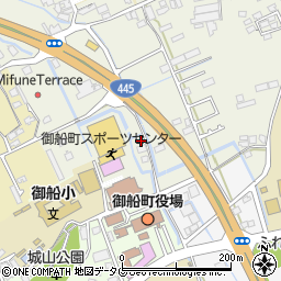 熊本県上益城郡御船町木倉1174周辺の地図