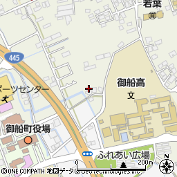 熊本県上益城郡御船町木倉1277周辺の地図